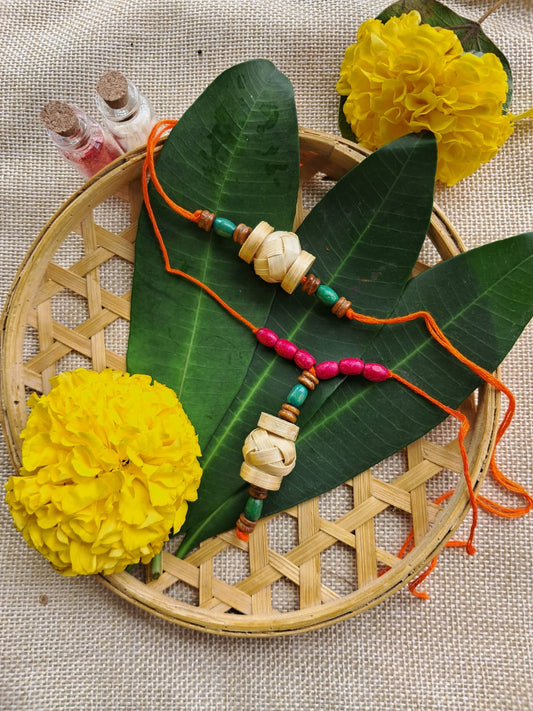 Plantable Seed Rakhi | Eco-Friendly Bamboo Rakhi with Seeds | Handmade by Tribal Women | Grow a Plant After Raksha Bandhan