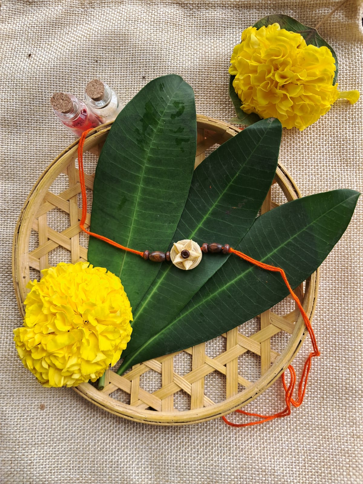 Plantable Seed Rakhi | Eco-Friendly Bamboo Rakhi with Seeds | Handmade by Tribal Women | Grow a Plant After Raksha Bandhan