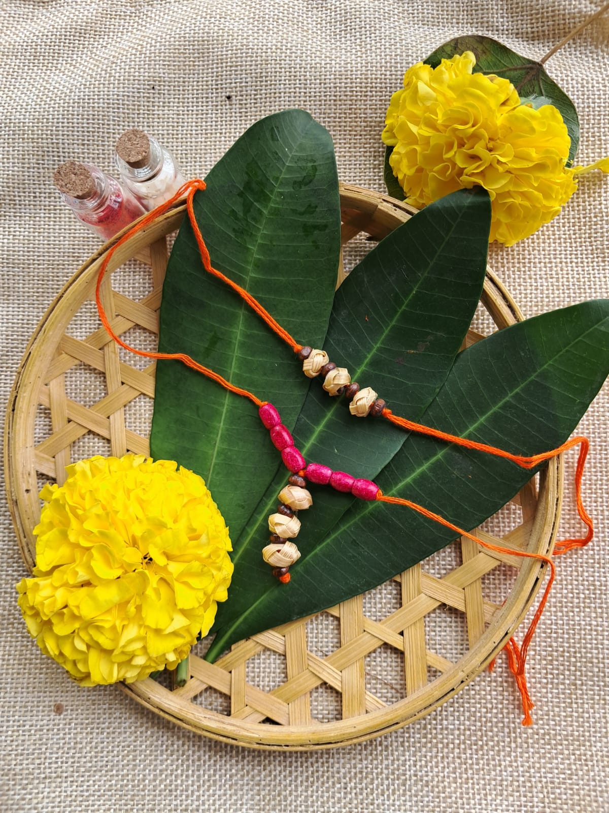Plantable Seed Rakhi | Eco-Friendly Bamboo Rakhi with Seeds | Handmade by Tribal Women | Grow a Plant After Raksha Bandhan